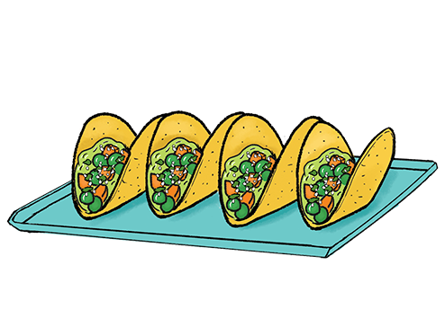 Crunchy Pea Tacos