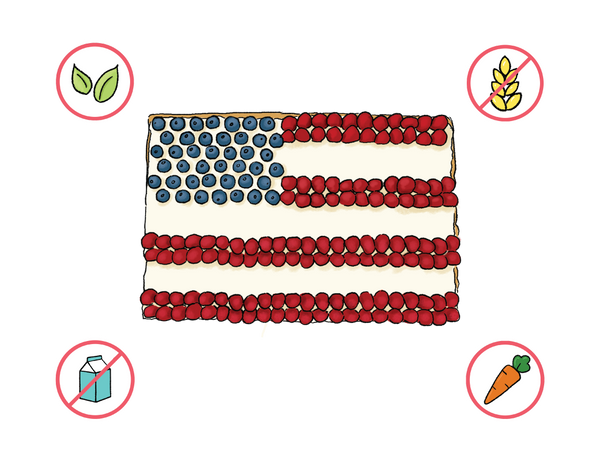 Dietary Modifications for American Flag Cake