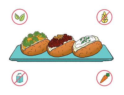 Dietary Modifications for Baked Potato Bar