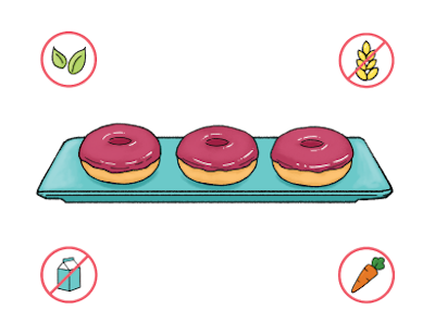 Dietary Modifications for Blueberry Glazed Donuts