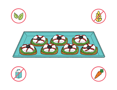 Dietary Modifications for Boo-schetta Toasts