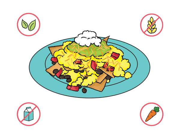 Dietary Modifications for Chilaquiles Breakfast Nachos