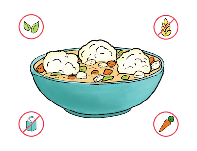 Dietary Modifications for Cozy Chicken and Dumplings
