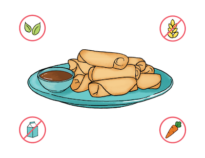 Dietary Modifications for Gluten-Free Crispy Spring Rolls