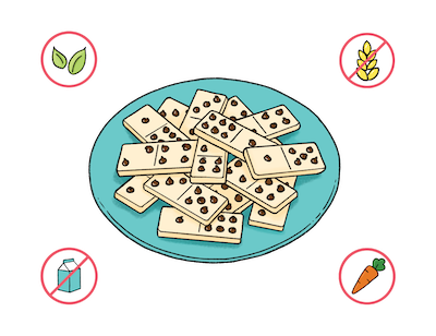 Dietary Modifications for Domino Shortbread Cookies