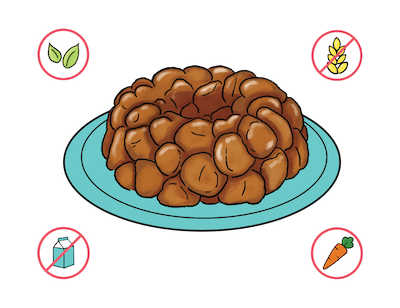 Dietary Modifications for Gingerbread Pull-Apart