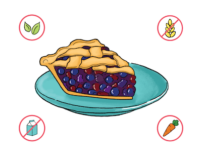 Dietary Modifications for Lattice Berry Pie