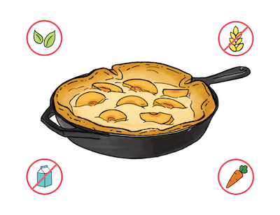Dietary Modifications for Peach Pancake Puff