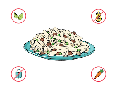 Dietary Modifications for Penne alla Norcina
