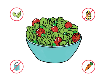 Dietary Modifications for Pesto Pasta Salad
