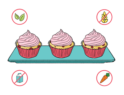 Dietary Modifications for Strawberry Cupcakes