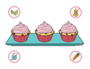 Dietary Modifications for Strawberry Cupcakes