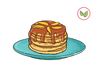 Vegan Peach Pancakes