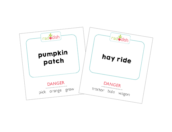 Harvest Party Game Cards