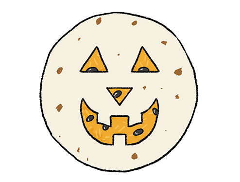 Jack-o'-Lantern Quesadilla