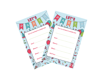Let's Party Invitations