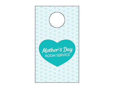 Mother's Day Room Service Door Tag