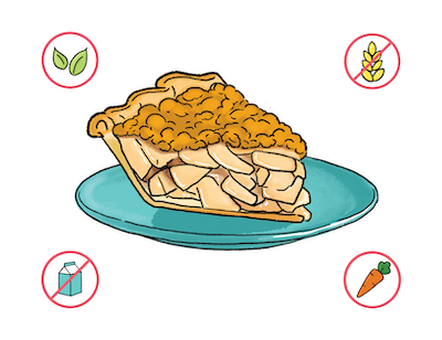 Dietary Modifications for Apple Crumb Pie