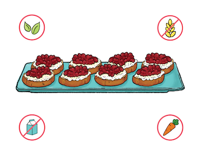 Dietary Modifications for Cranberry Crostini