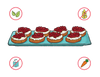 Dietary Modifications for Cranberry Crostini