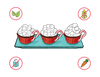 Dietary Modifications for Hot Cocoa Cupcakes