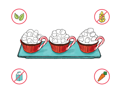 Dietary Modifications for Hot Cocoa Cupcakes