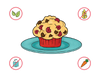 Dietary Modifications for Raspberry Love Muffins