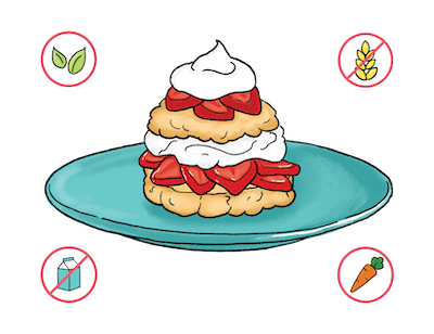 Dietary Modifications for Strawberry Shortcakes