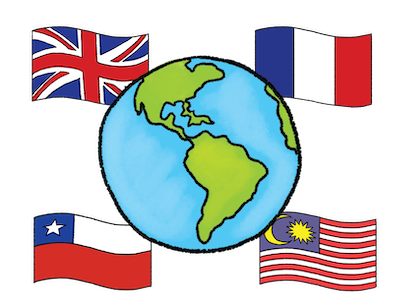 Red, White, and Blue Flags