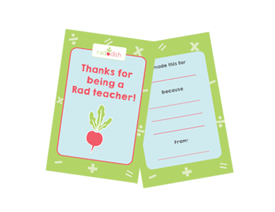 Rad Teacher Appreciation Gift Tags