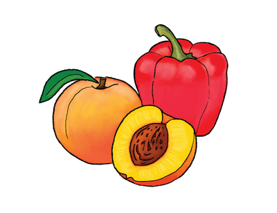 Pickled Peaches + Pickled Peppers