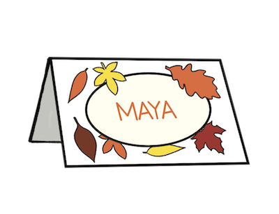 Thanksgiving Place Cards