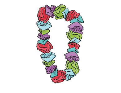 Cupcake Liner Lei