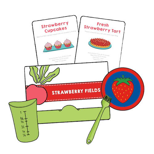 Strawberry Fields Baking Kit