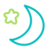 Moon and Stars Apron Patch
